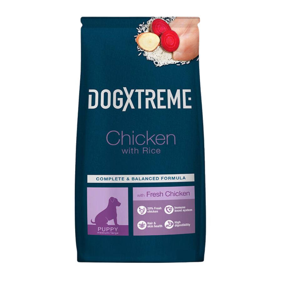 Dogxtreme Puppy pollo y arroz alimento para perro, , large image number null